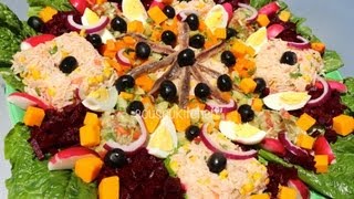 Salad RecipeRecette de Salade سلطة مغربية Cuisine Marocaine [upl. by Middleton]