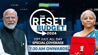 Nirmala Sitharaman’s 7th Union Budget Watch it LIVE on Moneycontrol 730AM onwards on 23rd July [upl. by Nidorf]