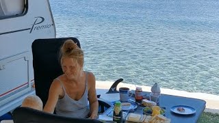 Wohnwagen Camping Urlaub Kroatien DIREKT AM MEER [upl. by Gensler978]