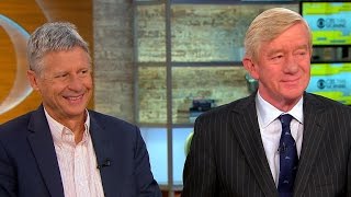 Libertarian candidates Johnson and Weld push for support before debates [upl. by Celio]