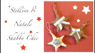 Addobbi natalizi ★ stelle shabby riciclando stuzzicadenti ★ [upl. by Yatnuhs]