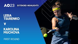 Lesia Tsurenko v Karolina Muchova Extended Highlights  Australian Open 2023 First Round [upl. by Selimah]