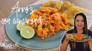 EL MEJOR ARROZ CON CAMARONES  RECETA COLOMBIANA [upl. by Jerri637]