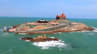 Kanyakumari  Swami Vivekananda Rock Thiruvalluvar Statue The Statue is a 133 feet [upl. by Assenej16]