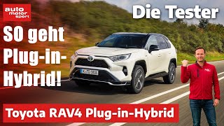 Toyota RAV4 PHEV SO geht PluginHybrid  Test  auto motor und sport [upl. by Ahsiuqal]