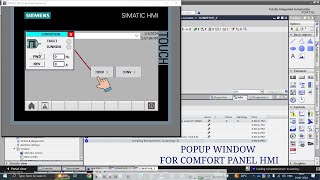 HOW TO CREATE AND USE POPUP WINDOW IN SIEMENS COMFORT HMI AND HOW TO ANIMATE IT PERFECTLY [upl. by Atter]