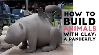 How to Build Animals with Clay A Panderfly [upl. by Kraska]