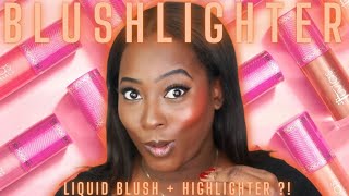 New Juvia’s Place Blushed Liquid Blushlighter  Unboxing  Swatch  Try On [upl. by Alexis]