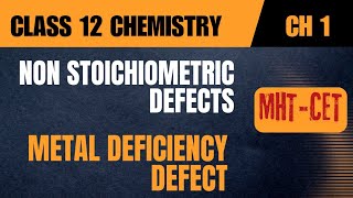 METAL DEFICIENCY DEFECT  NONSTOICHIOMETRIC DEFECT  CHEMISTRY [upl. by Ferwerda147]