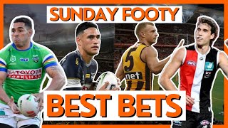 AFL amp NRL Sunday 4x Best Bets  Betting Tips amp Preview Of All 5 Games [upl. by Eillac181]