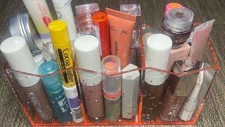 🗑️ Decluttering My Lip Care Collection 💄 Gloss Plumping Sounds caarmynjaay ASMR [upl. by Noe]