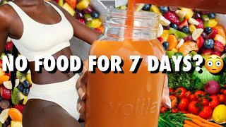 WHAT I DRINK FOR A 7 DAY FASTJUICE CLEANSE  LOSE WEIGHT AND DETOXIFY Raw VeganPlant based [upl. by Eliak379]