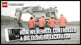 How we controlled one of the world’s biggest excavators with our Control app  LEGO Technic [upl. by Kristofor]