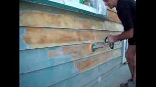 alderson sander stripping weatherboards [upl. by Nimesh]