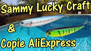 Test leurre Sammy Lucky Craft Vs imitation AliExpress [upl. by Paresh]