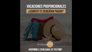 Cálculo de las vacaciones proporcionales ￼vacaciones primavacacional stps [upl. by Chellman]