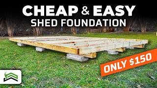 How To Build A Level DIY Shed Foundation [upl. by Yanarp841]