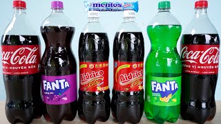 Hunting Coca Cola Fanta Pepsi and mix with mentos soda Toy ASMR [upl. by Trevorr]