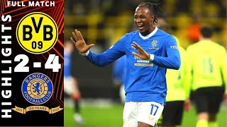 BORUSSIA DORTMUND vs RANGERS 24  HIGHLIGHTS ALL GOALS  UEFA EUROPA LEAGUE  February 17 2022 [upl. by Kasey347]