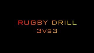 RUGBY DRILLS  3 vs 3 [upl. by Eilyr805]