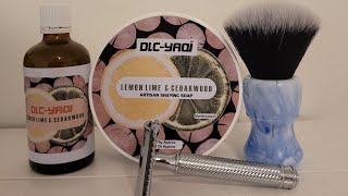 Wet shaving Trying out some mentholated soap and splash from Yaqi [upl. by Civ]