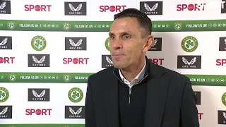 Gus Poyet after Greece beat Ireland 20 in Dublin [upl. by Thompson]