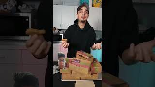 One chicken nugget 100 challenge funny gaming unboxing ad mrsbeast mrbeast food disney [upl. by Abram790]