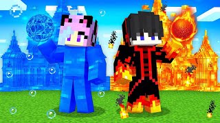 WATER King vs LAVA King Survival Battle in Minecraft [upl. by Koball]