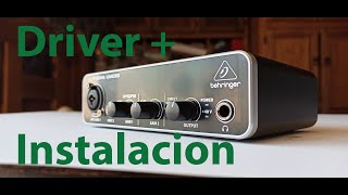 Driver y configuracion para la interfaz Uphoria umc22 de Behringer [upl. by Akilat241]