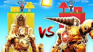 TITAN CLOCK MAN KULE VS TITAN DRILL MAN KULE  Minecraft [upl. by Etiam]