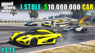 I STOLE 10000000 SUPERCAR FOR RACE  GTA V GAMEPLAY 171 [upl. by Vikki]