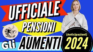 ✅ AUMENTI PENSIONI 2024 👉 le PREVISIONI UFFICIALI del DEF per le prossime Perequazioni 2024 [upl. by Sitarski945]