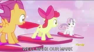 Well Make our mark With Lyrics  My Little pony Friendship is Magic Song [upl. by Tdnerb871]