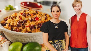 SpanishSouthwestern US Fusion Recipe for Red Beans and Rice [upl. by Kare]