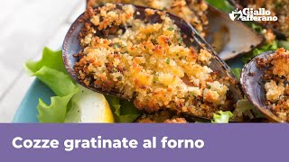 COZZE GRATINATE AL FORNO FACILI E VELOCI [upl. by Norrv]