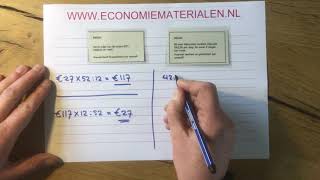 Rekenen van maand naar week en andersom economiematerialen [upl. by Dom]