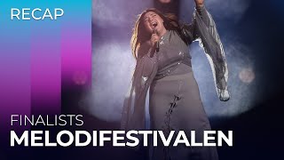 Melodifestivalen 2024 Sweden  Finalists  RECAP [upl. by Amiel397]