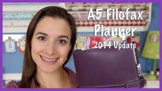 A5 Filofax Planner 2014 Planner Update [upl. by Olnee]