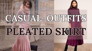 Chic and Trendy Mastering Pleated Skirt Outfits for Every Occasion [upl. by Anidualc]