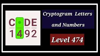 Cryptogram Level 474 Solution Walkthrough [upl. by Sivrahc]