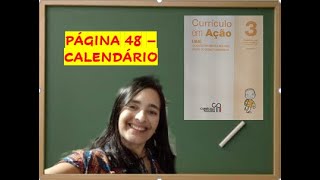 Como fazer a atividade 83pag 48 do livro Currículo em AçãoEMAI Atividade com calendário [upl. by Rebor]