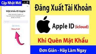 Cách Đăng Xuất iCloud Khi Quên Mật Khẩu  Cách thoát iCloud trên iPhone Mới Nhất [upl. by Drofnil]