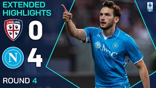 CAGLIARINAPOLI 04  EXTENDED HIGHLIGHTS  SERIE A 202425 [upl. by Karia185]