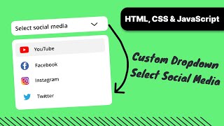 Custom Select Menu Dropdown  HTML CSS amp JavaScript  IT Programmer [upl. by Towbin]