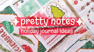 WAYS TO MAKE PRETTY NOTES 3 ✨HEADER and BORDER DESIGN for PROJECT 🎄HOLIDAY JOURNAL IDEAS [upl. by Ianthe361]