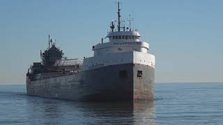 20181024 Two Ships Arrive At Duluth Lift Bridge [upl. by Wolsniw6]