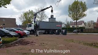 Glasbakken legen Remondis  Unloading Glass collection  Garbagetruck [upl. by Peterson15]