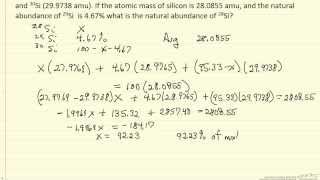 Isotope Composition Example [upl. by Rramo]