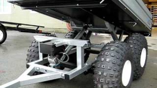 Marlon 1600 Aluminum Electric Dumping ATV Trailer [upl. by Nnaycart617]