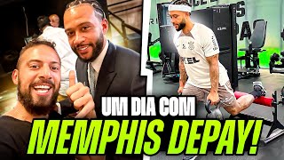 PASSEI UM DIA COM MEMPHIS DEPAY NO CORINTHIANS [upl. by Dlorad140]